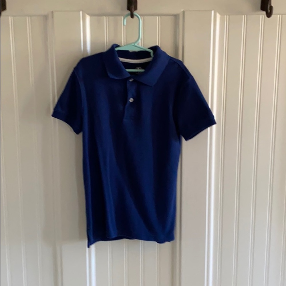 ❤️JK boys Navy blue Polo Shirt Size Small Short Sleeve
